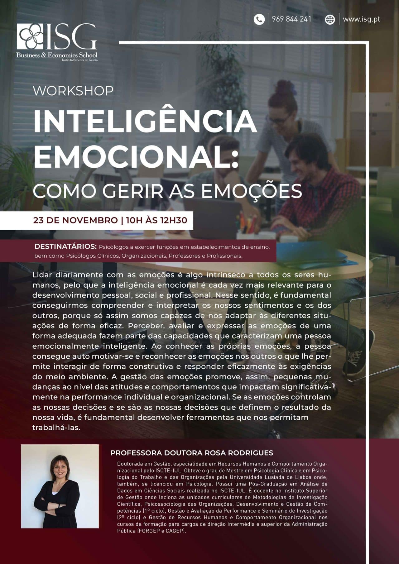 Workshop Inteligência Emocional Como Gerir As Emoções Isg 3492